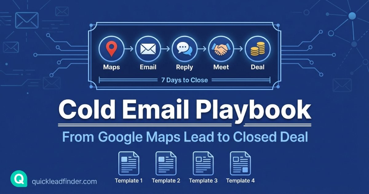Cold Email Playbook: From Google Maps Lead to Closed Deal