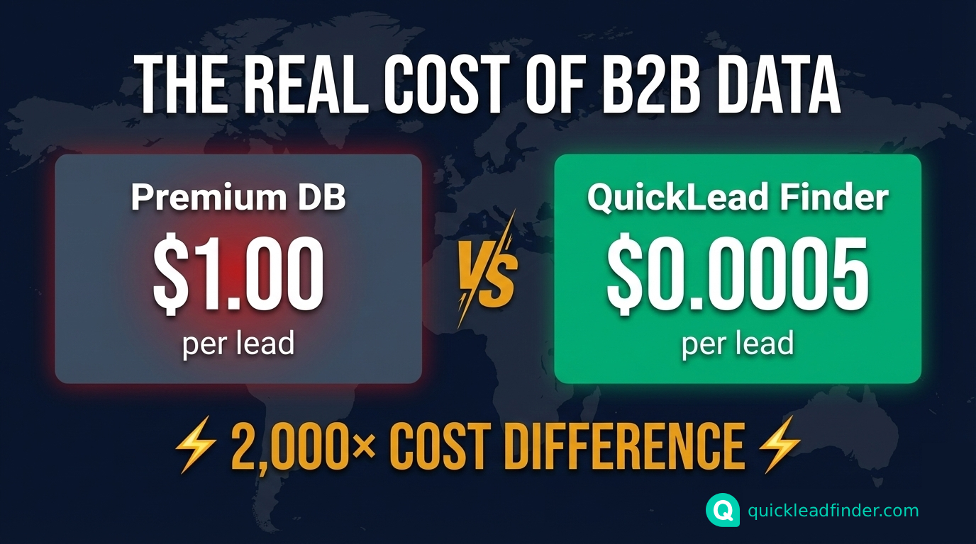 The Real Cost of B2B Data: Scraping vs. Buying